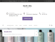 Tablet Screenshot of hair-inc.nl